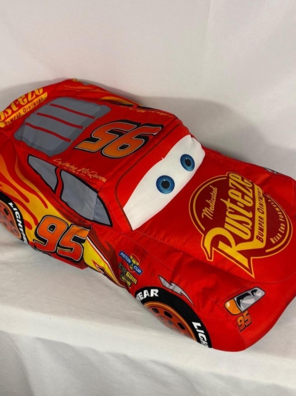 Disney Pixar Cars Lightning McQueen Reversible Pillow Plush Toy - Red 19 Inch